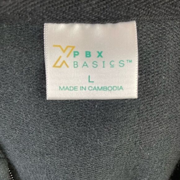 PBX Basics Black and Red Stitched Matching Full Zip Hoodie and Sweatpants Size L - Picture 6 of 12